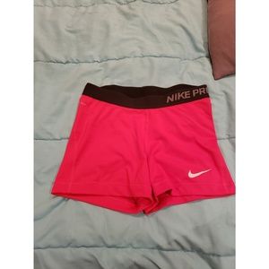 Red Nike Pro Spandex